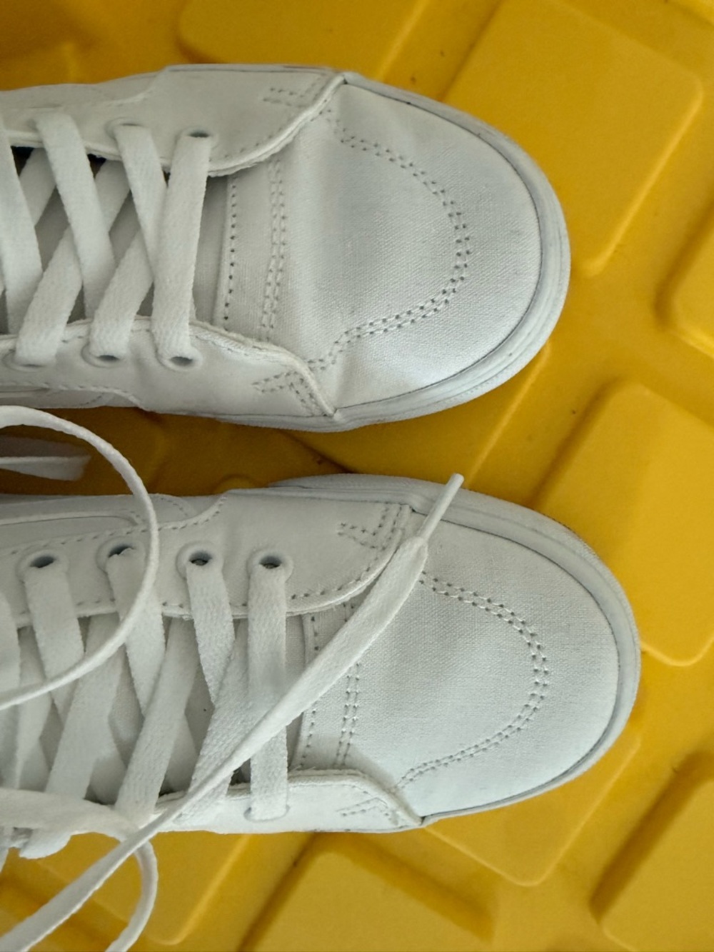 Vans White High-Top Sneakers - Clean Canvas - Picture 6 of 6